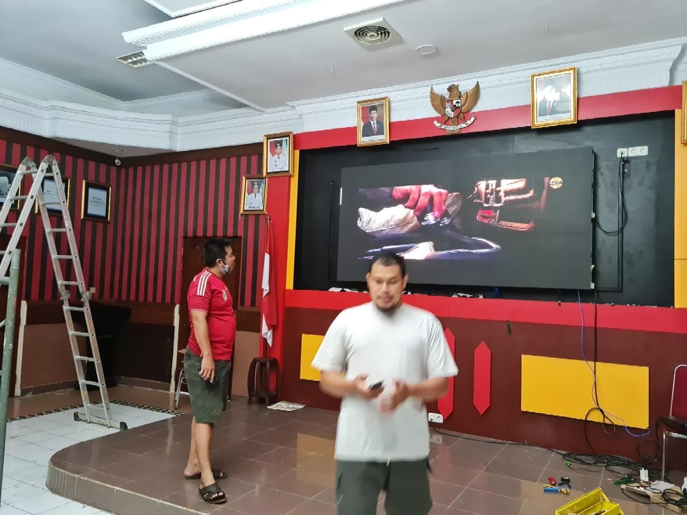 Videotron Indoor P2.5 Aula Pemkab Sanggau